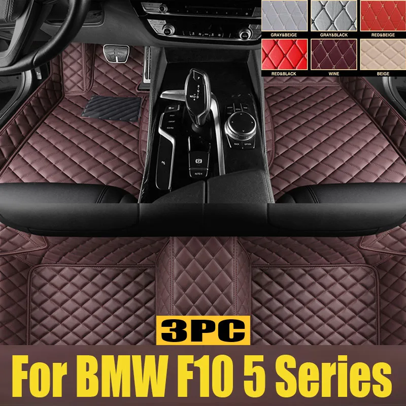 

Car Floor Mats For BMW F10 5 Series 2016 2015 2014 2013 2012 2011 2010 Carpets Custom Foot Pads Auto trunk mat Interior