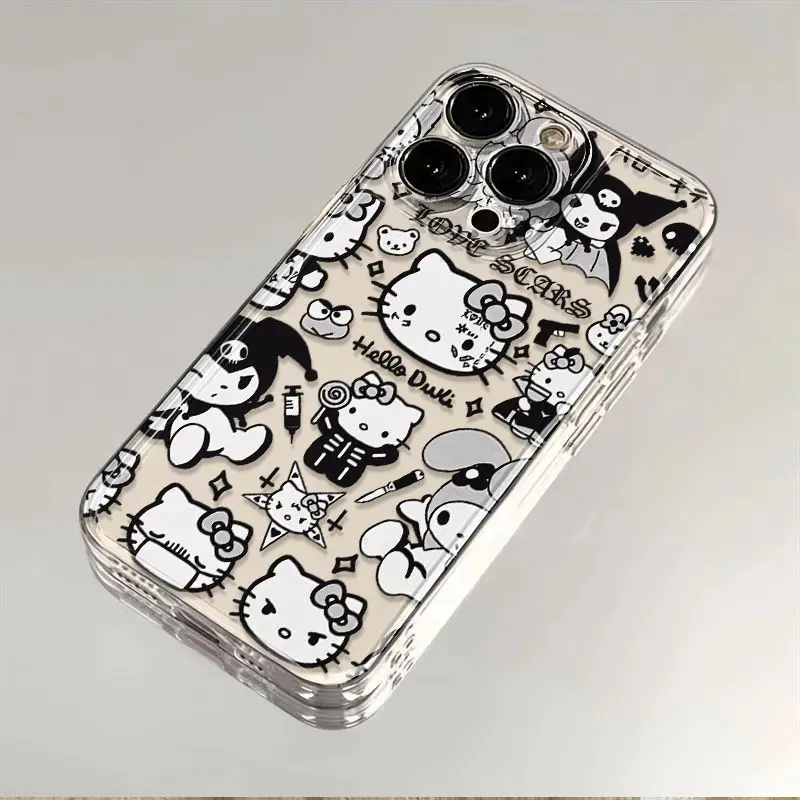 Original Hello Kittys Kuromi Phone Case For Xiaomi Redmi Note 13 12 12S 11 10 9 9s 9T 8 A1 A2 A3 K40 Pro Plus 4G 5G Cover