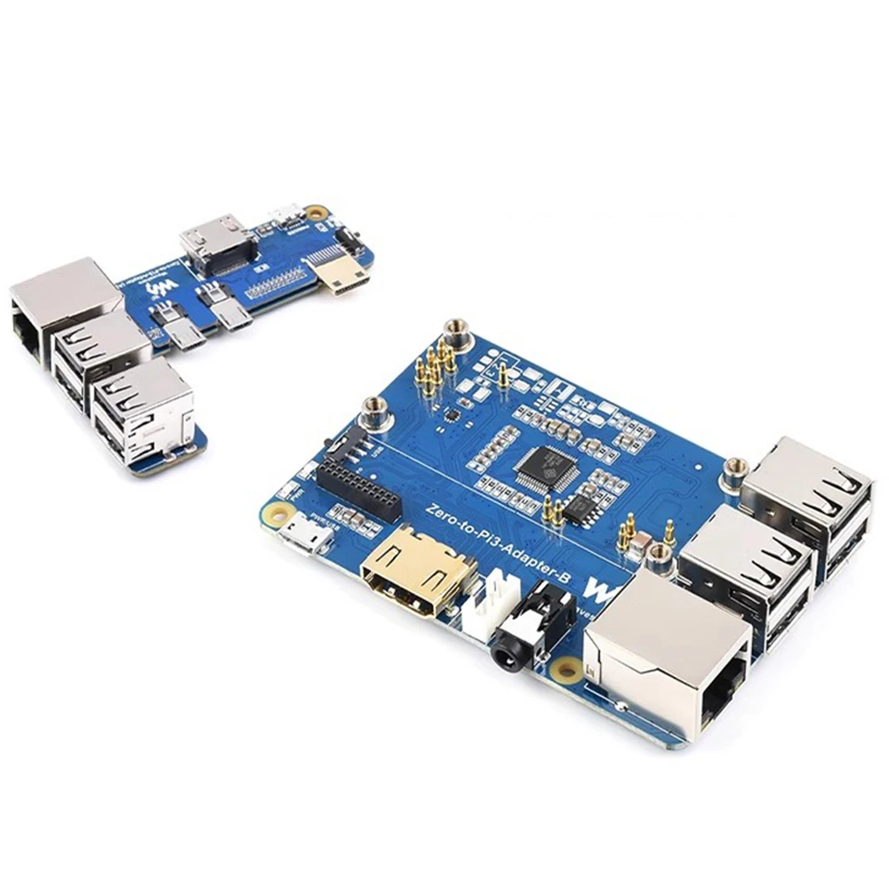 Roarkit Raspberry Pi Zero 2W To 3B Adapter, Alternative Solution for Raspberry Pi 3 Model B/B+ Onboard 4-ch USB Ports