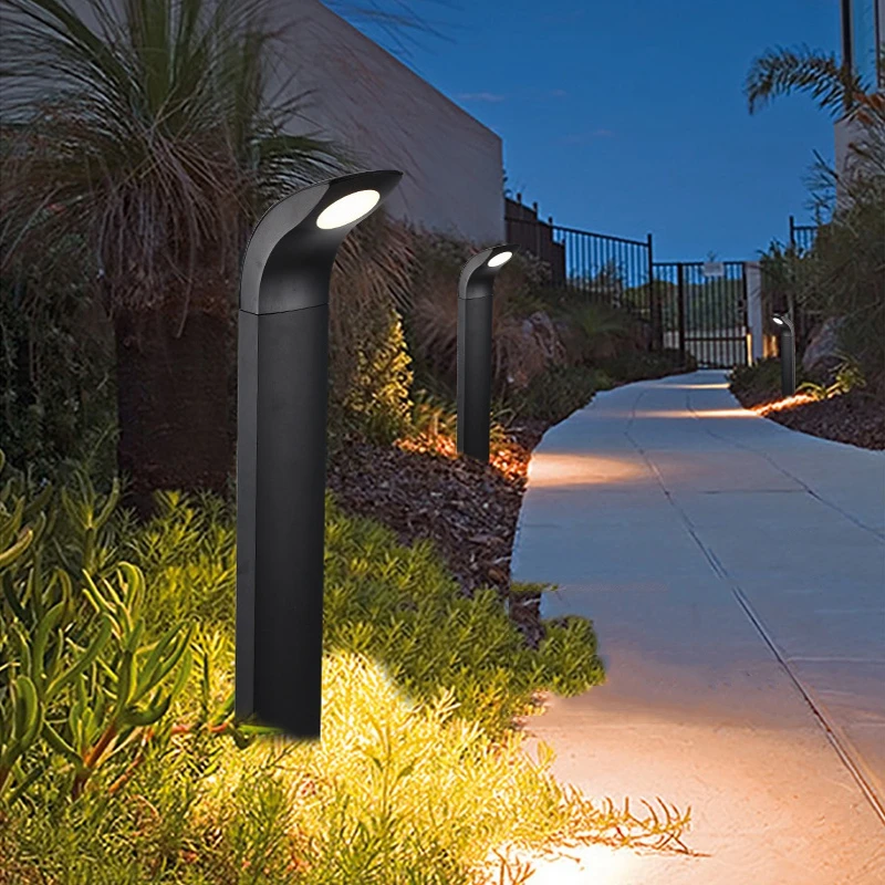 Waterproof 10W COB LED Garden Light Lawn Lamp Modern Aluminum Pillar Light Outdoor Courtyard Villa Landscape Lawn Bollards Lamp