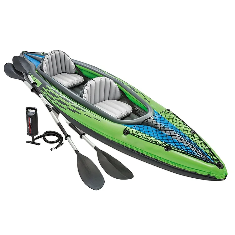 Outdoors Thickened Foldable Inflatable Rubber Boat Single Inflatable Dinghy Canoe and Kayak