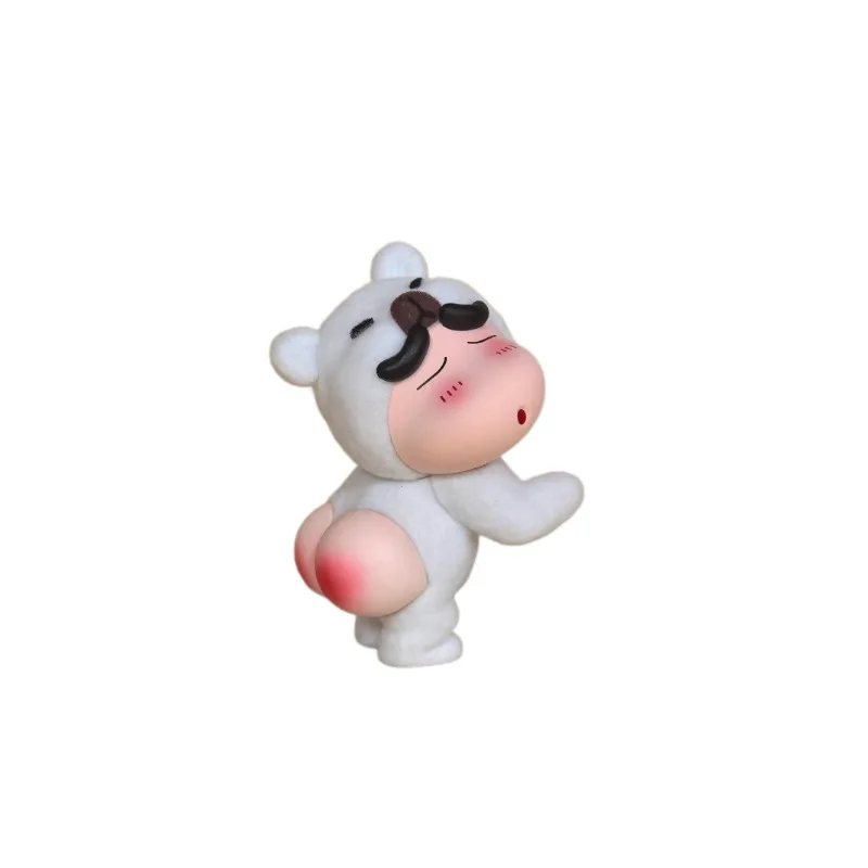 Anime shinchan urso de pelúcia com design engraçado de bunda colecionável novidade ornamento de carro decoração de mesa presente