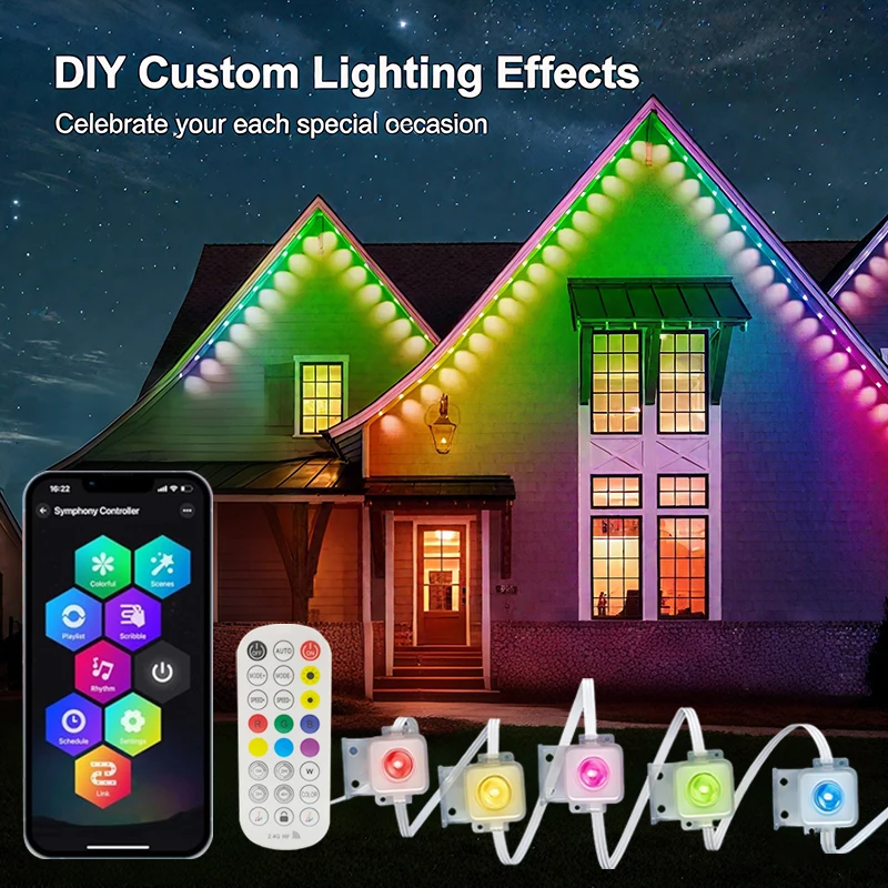 

White Eave Lights 15M, образец вспомогательного заказа