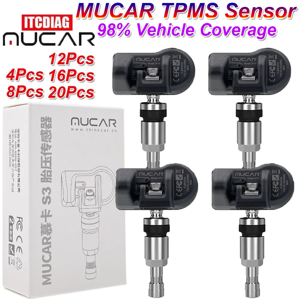 MUCAR S3 2in1 Sensor TPMS 315MHz 433MHz S3 Universal Sensor Automotive Mechanical Workshop Tools TPMS Program PK THINKCAR S3