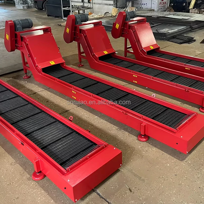

Customized Carbon Steel Chip Removal Chain Plate Belt Conveyor for CNC Systems