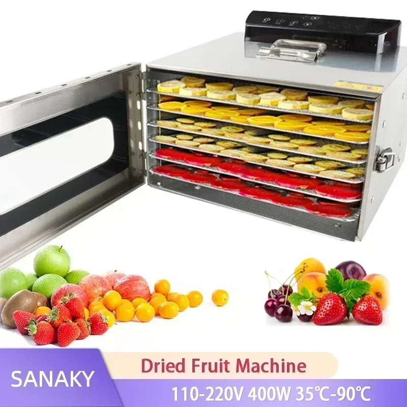 6-lagiger Lebensmittel trockner Obst luft trockner Trocken frucht maschine kleiner Haus Dehydrator Rongdou Haustier Snack Trocknungs Voltage110V-220V