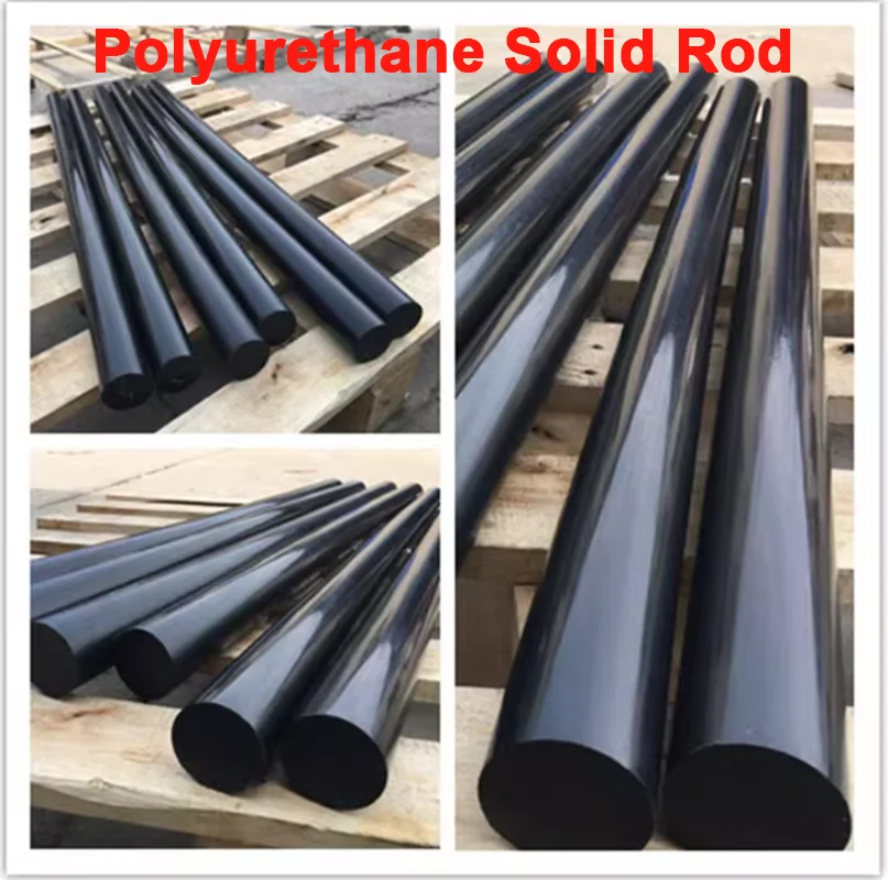 1Pcs PU Polyurethane Solid Rod Urethane Elastic Round Bar Cuttable Length Mechanical Buffer Stick Dia 20/22/25/28/30/35/40-60mm