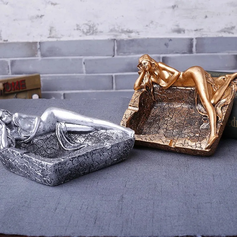 

beauty ashtray decoration home decor creative household new gift craft ornaments resin desktop statue indoor outdoor office
