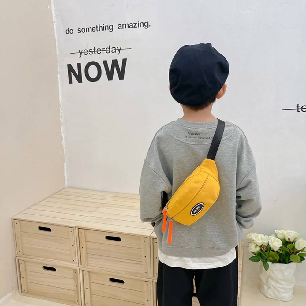 Borsa da petto per bambini, borsa a tracolla cool e alla moda per ragazzi, semplice e individuale, popolare trave in stile coreano stile Harajuku