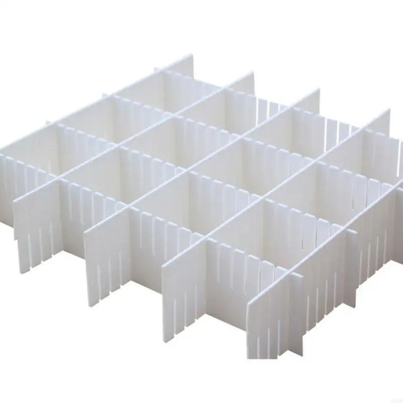 Разделители ящика, организаторы разделителей ящиков 5pcs DIY Пластическая сетка Регулируемая B95B