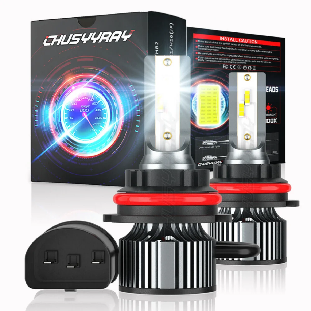 

XWQHJW Led headlight For Mitsubishi Galant 2010 2011 2012 LED Headlight Kit 9007 Bulbs Hi/Low Beam Car accsesories
