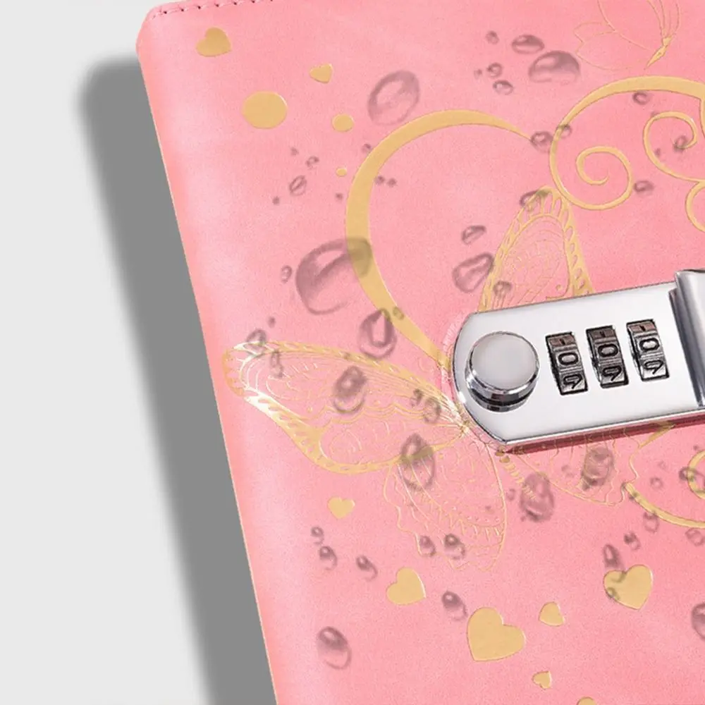 Nowy Notatnik z Zamkiem Szyfrowym na Hasło, 200 Stron, Ochrona Sekretów, Notatnik B6 z Zamkiem, Gładkie Pisanie, Gruby Dziennik, Journal