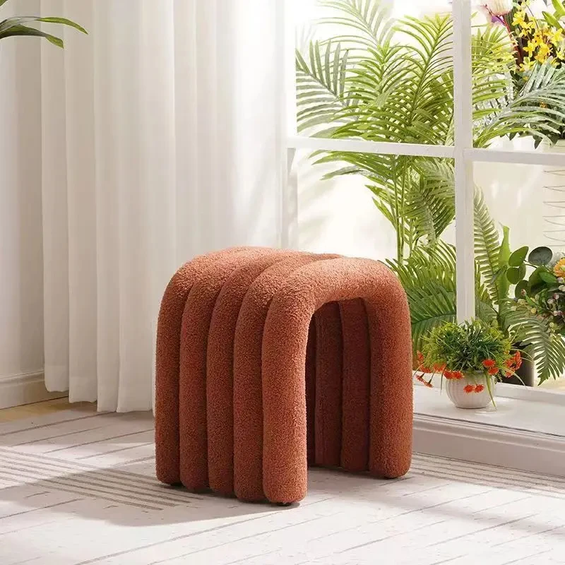 Ottoman Furniture Dressers Stool Dressing Stool Living Room Stools Bench Shoe Stool Footrest Pouf Salon Shooting Props Footrest