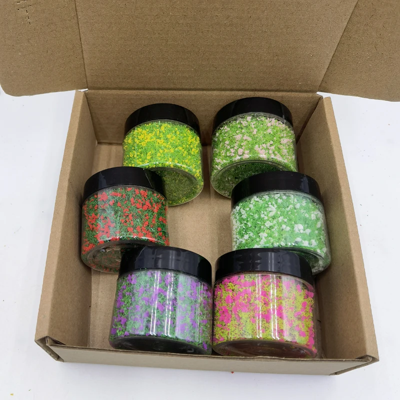 1-3 ミリメートル模擬花粉モデルカラー低木植生偽花モデルツリー作成材料列車モデルプラットフォームデコラジオラマ