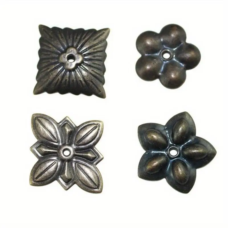 30pcs Antique Upholstery Nail Jewelry Chest Wooden Box Corner Wine Case Sofa Decorative Tack Stud Shim Pad Pushpin