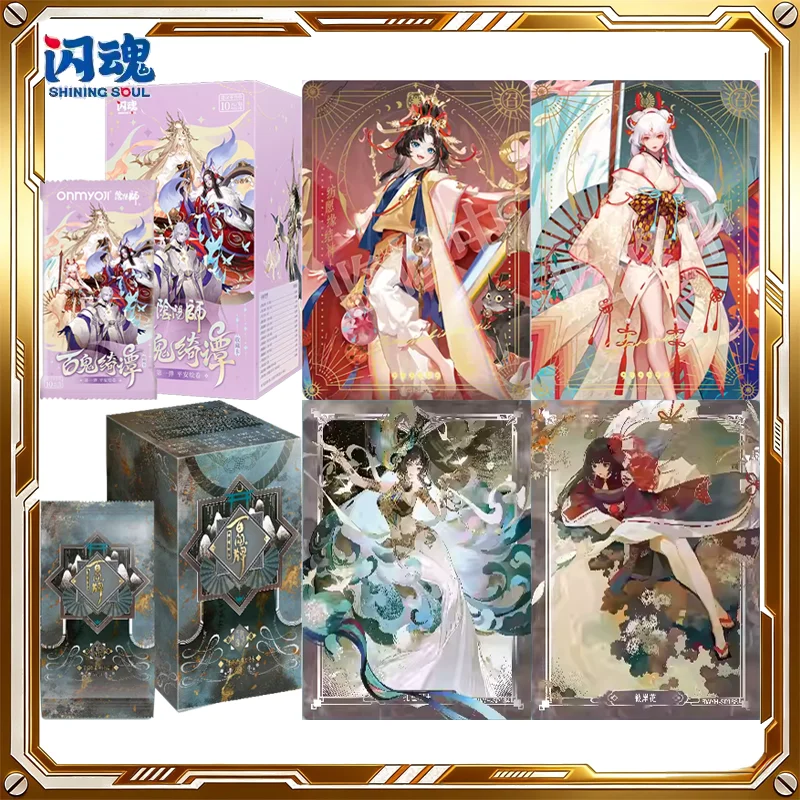 

Коллекционные карточки SHINING SOUL Onmyoji: Hyakki Yadan, 1-я серия, таинственная коробка, аниме-карточная игра, подарки на день рождения и праздники для детей