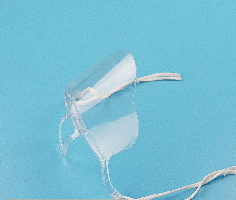 10-20-40/PCS mask catering transparent mask anti-fog environmental protection plastic food hotel kitchen prevent saliva