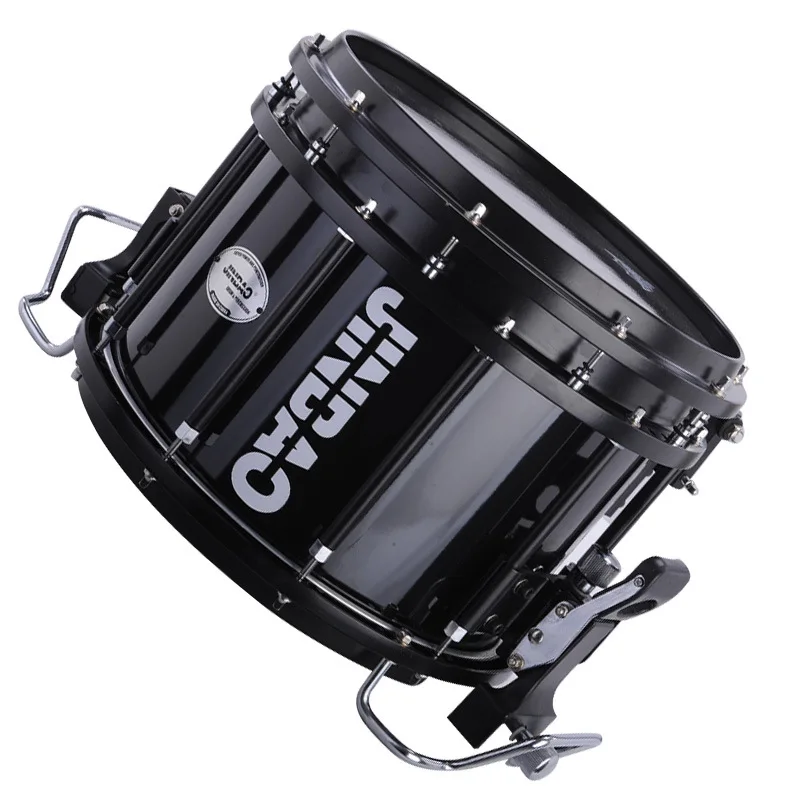 Marching Snare Drum 13x10 Inches, Professional Quality, for School Bands and Marching Bands, Adjustable Carrier Included