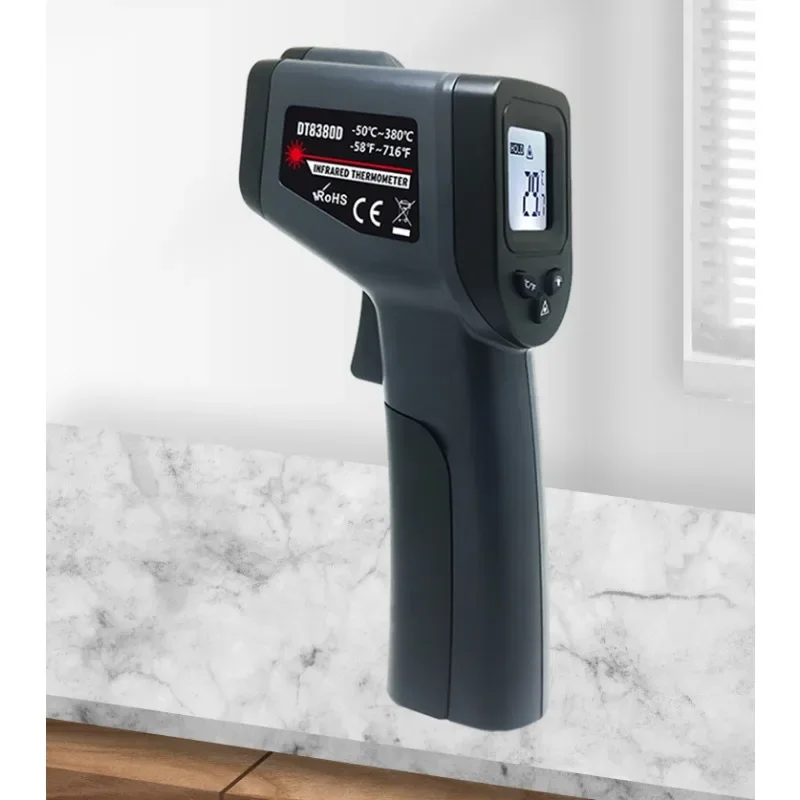 DT8380D/DT8550D Digital Thermometer Laser Non-contact Infrared Temperature Meter -50-550 Measure Gun