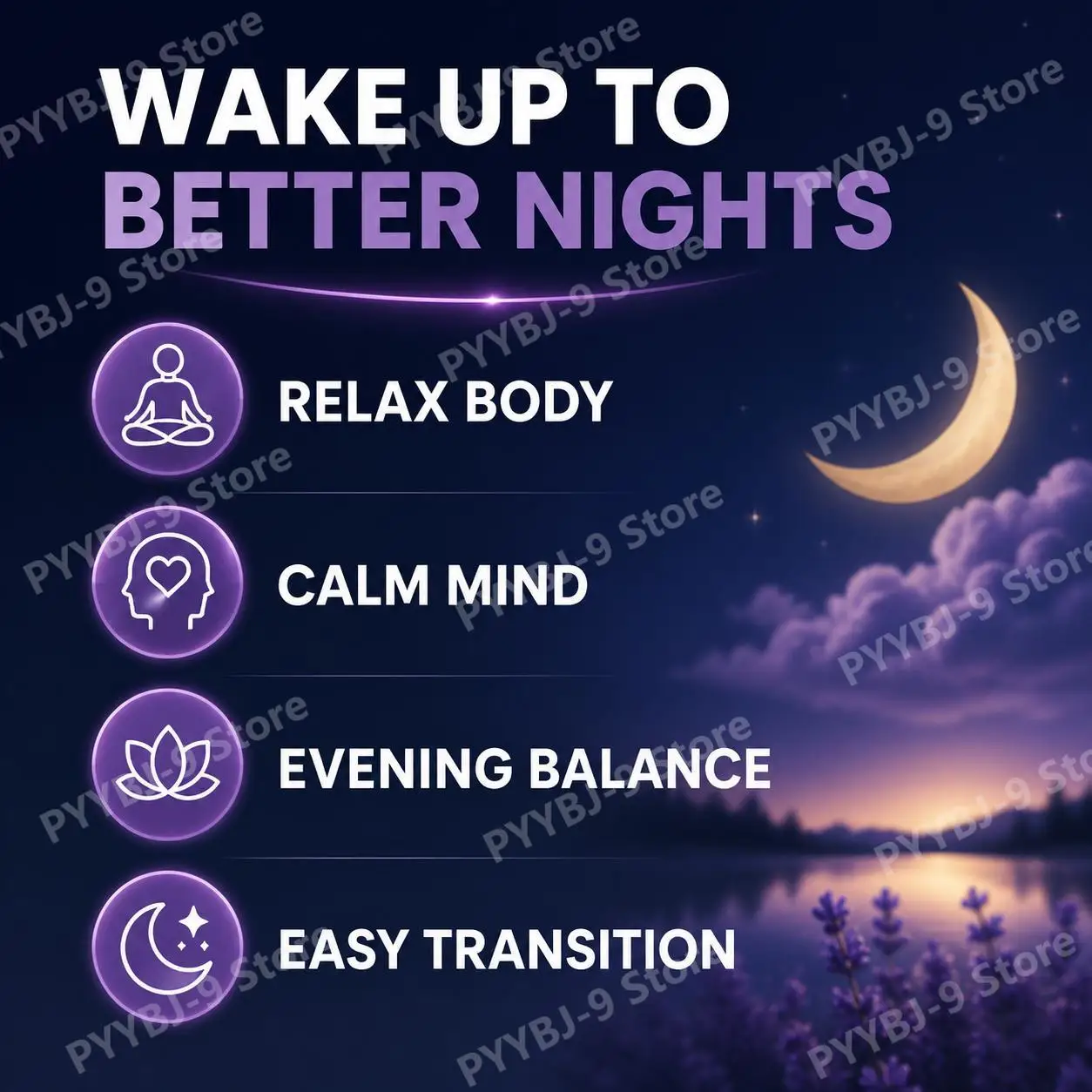 Docteat Night Time Gummies, Magnesium L-Theanine Lemon Balm Chamomile, Calm Focus and Gentle Evening Relaxation, 60 Gummies