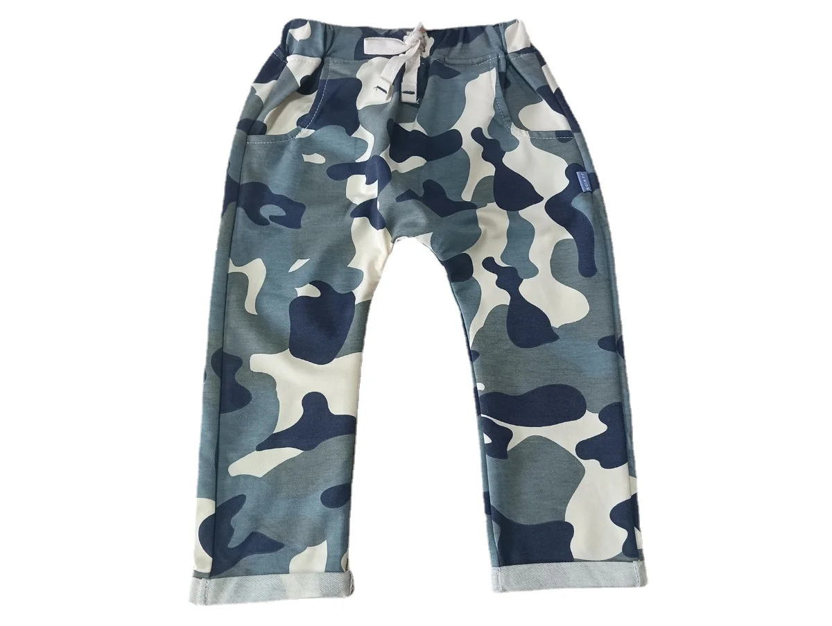 

Spring and Autumn new camouflage boys pants long trousers baby harem pants children clothing