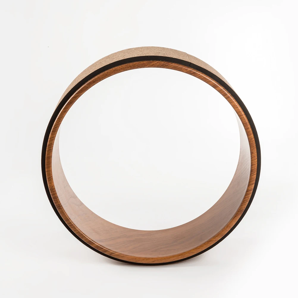 

Natural Cork Yoga Ring Back Bend Artifact Durable Fitness Roller Chest Shoulder Opener Yoga Wheel Backbend