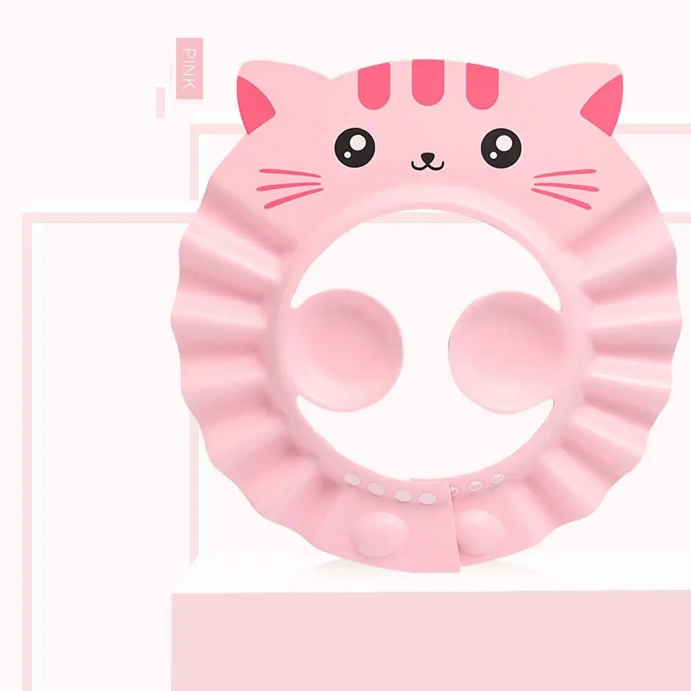 

Adjustable Soft Ear Protection Infant Children Bathing Baby Shower Cap Bath Hat Hair Wash Shield Hat Shampoo Cap