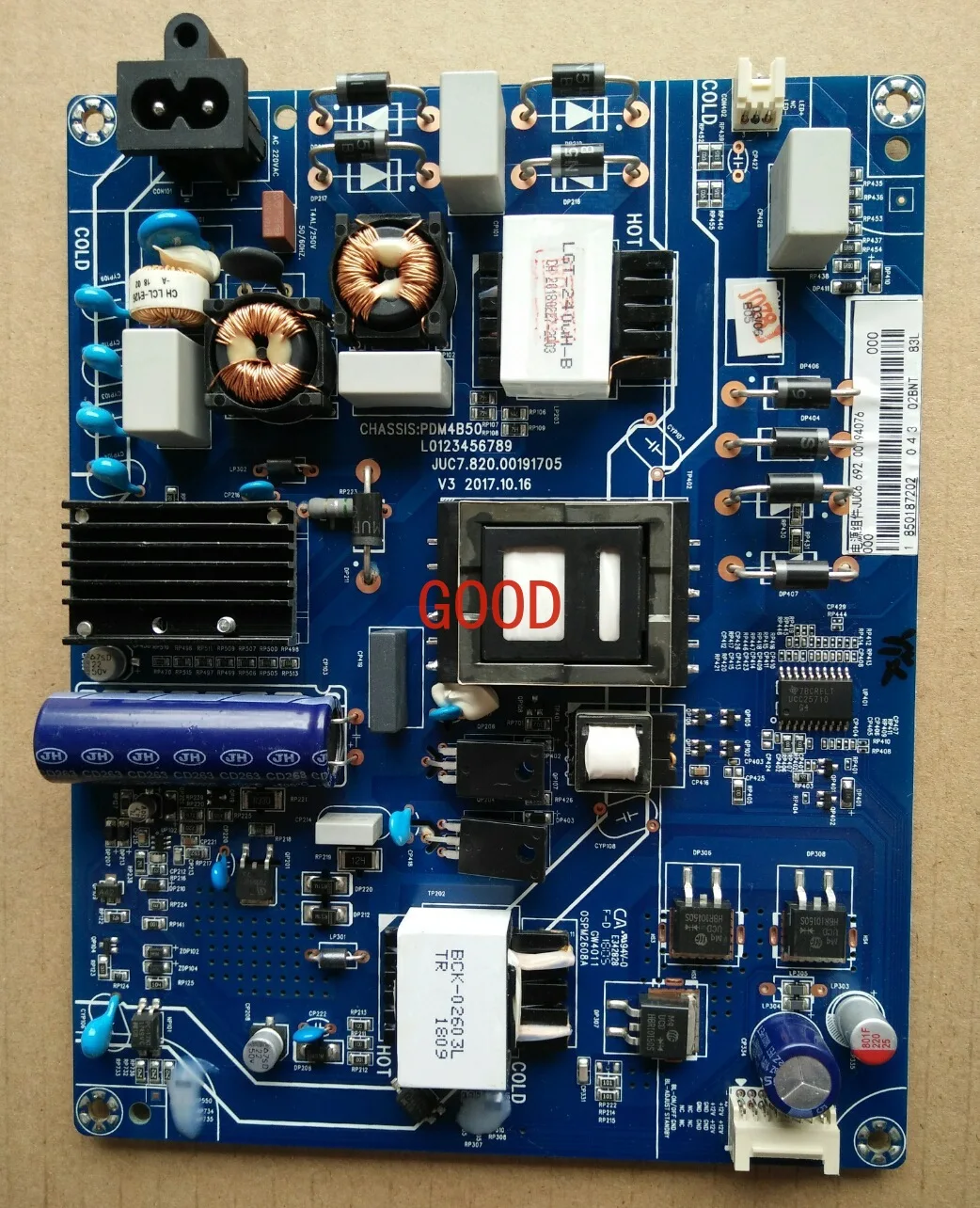 

55D2P 55A3U 55F8 50F9 55U1 55DS300/3S Power Board JUC7.820.00191705
