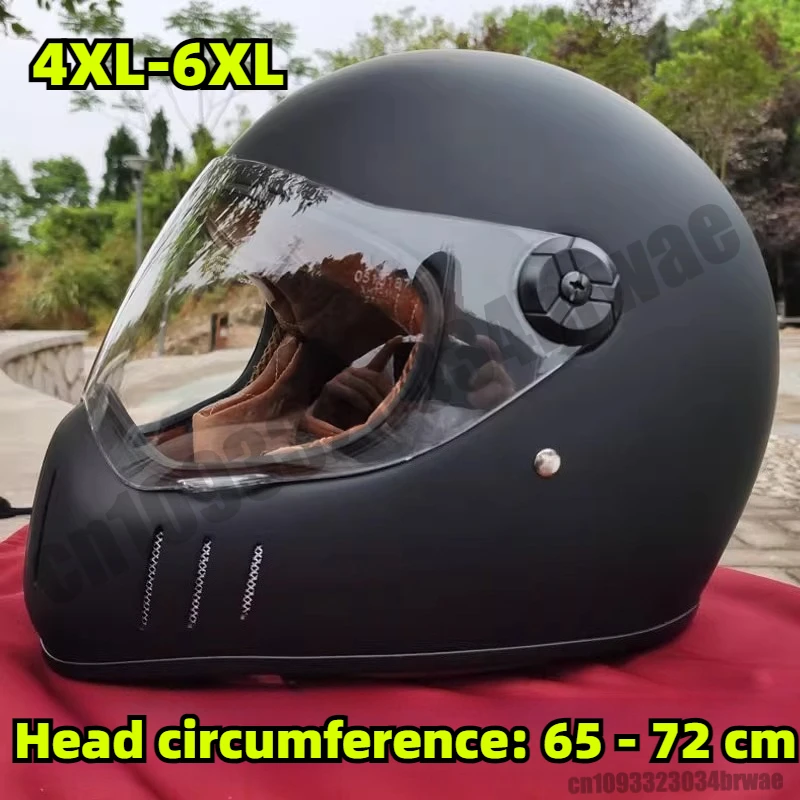 

Мотоциклетный шлем 4XL 5XL 6XL, полный шлем Casco Moto, большой размер, винтажный ретро-шлем Capacete De Motocicleta 65-72 см