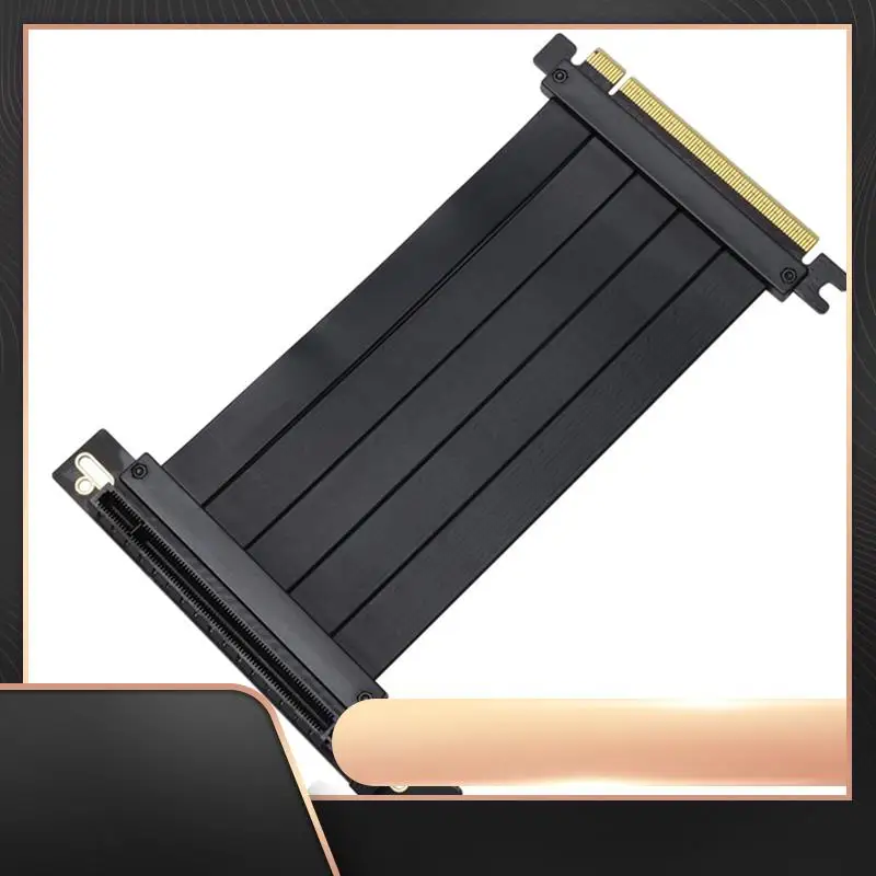 

X16 Extension Cable Metal Pcie 4.0 300Mm 90° Pcie Connector Extension Cable Compatible With Pcie 3.0 Systems