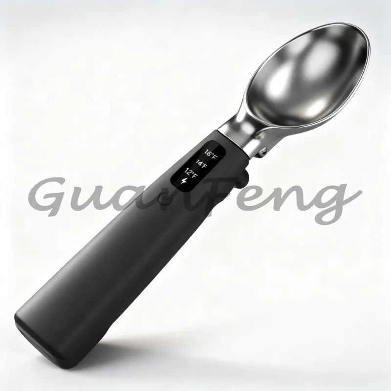 Temperature Control Electric Heating Ice Cream Scoop, Heated Ice Cream Ball Spoon, Easy Release Ice Cream Making Tool