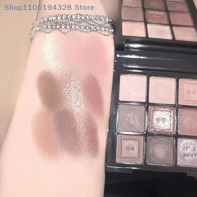 [MP]DIKALU Paleta Cieni do Powiek Cementowe Cienie do Makijażu Oczu Brokat Konturowanie Pigmenty Paleta Perłowy Połysk Modny Koreański Makijaż Cieni