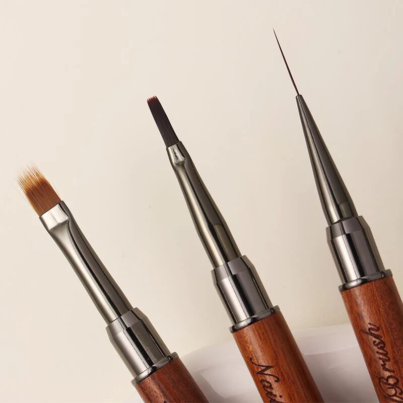 Pincel duradero para decoración de uñas, poste de sándalo, delineador de uñas profesional de doble punta, pluma de fototerapia para decoración de uñas, pintura de uñas