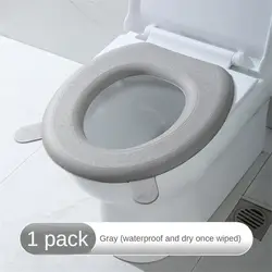 Washable Sticker Foam Toilet Cover Green Waterproof Toilet Seat Silicone Four Seasons Household Home Easily Life