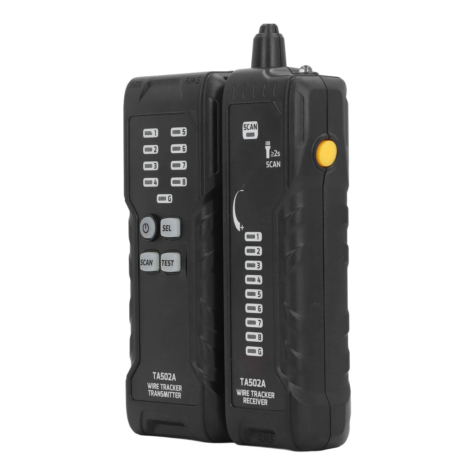 TA502A Cable Identification System for RJ45 and RJ11 with Scan Activation Continuity Test and Polarity Confirmation LEDs