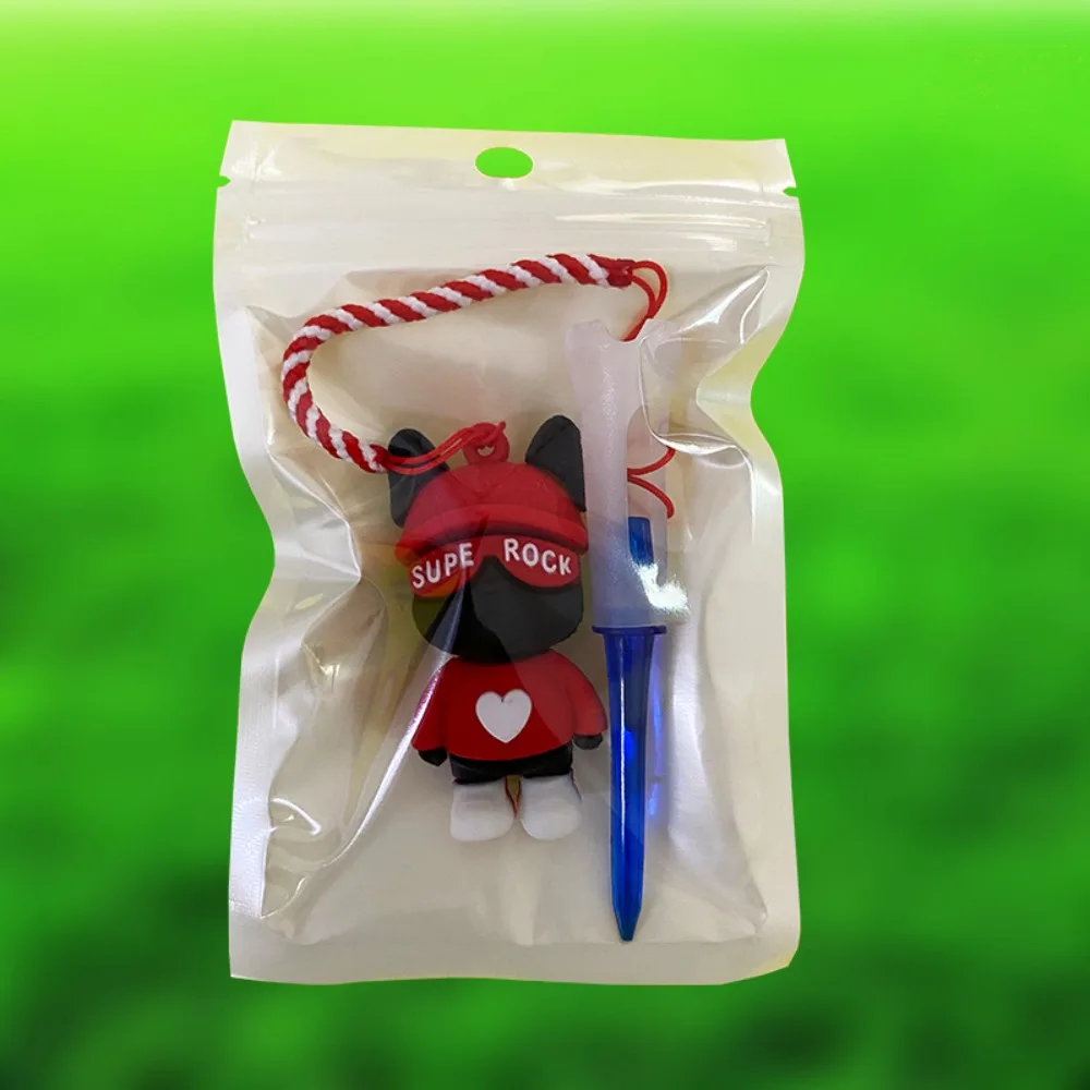 

High Quality Portable Golf Tee Bear Pendant Golf Accessories Golf Ball Holder Silicone Golf Ball Tees