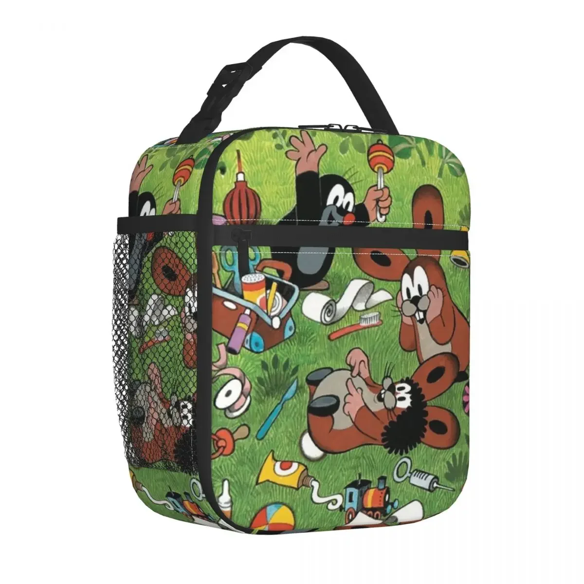 The Little Mole Krtek Anime Insulated Lunch Bag Thermal Bag Lunch Container Large Tote Lunch Box Food Bag School Outdoor