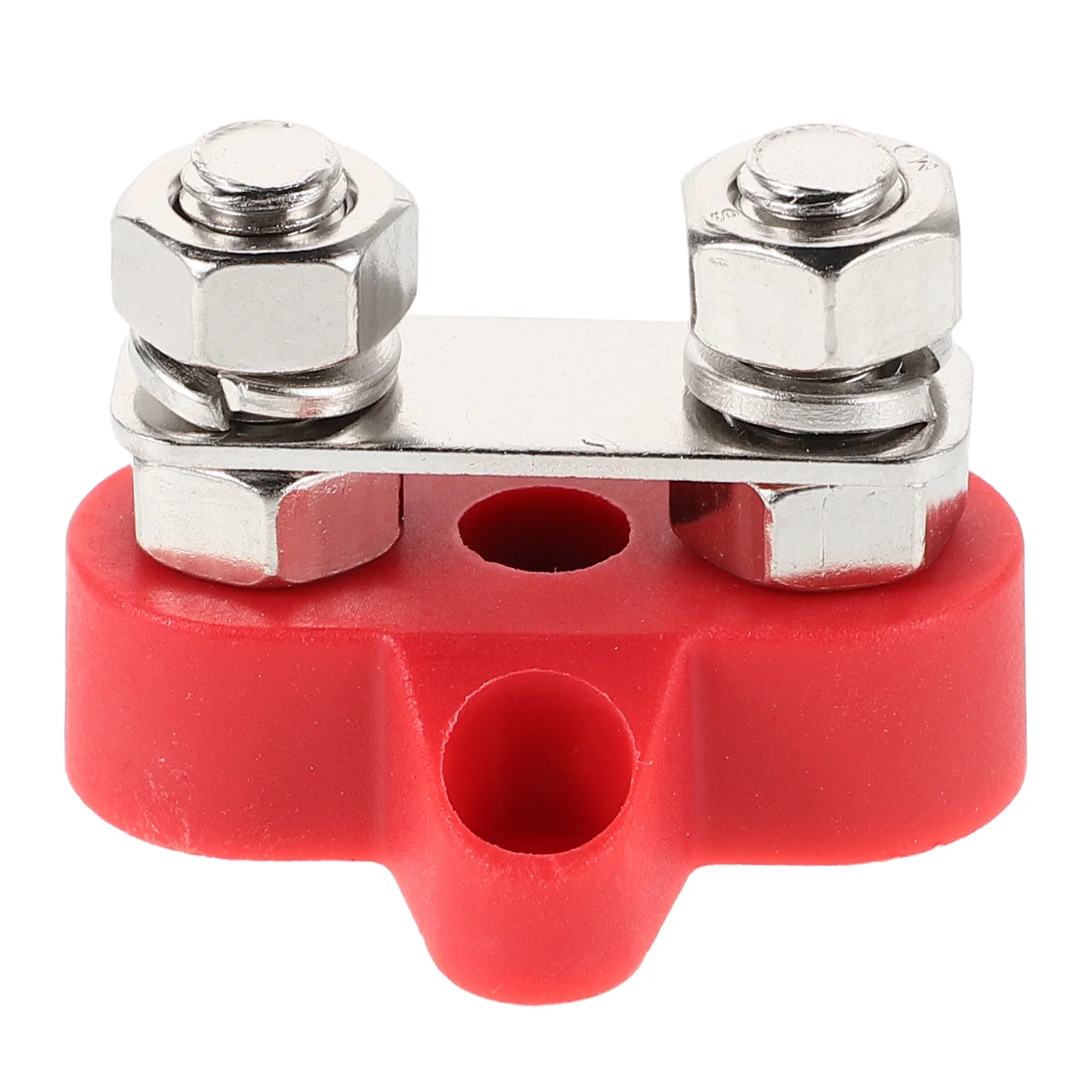 

Car Terminals 48V Heavy Duty Junction Block Studs Washers Red Dual Thread Boat RV Connection Truck