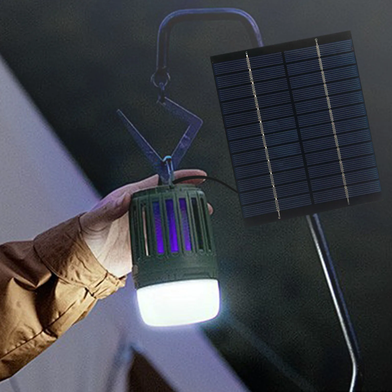 2W 12V Solar Charger Type-C Output Solar Charging Panel Portable Solar Panel Charger for Rechargeable Battery Camera