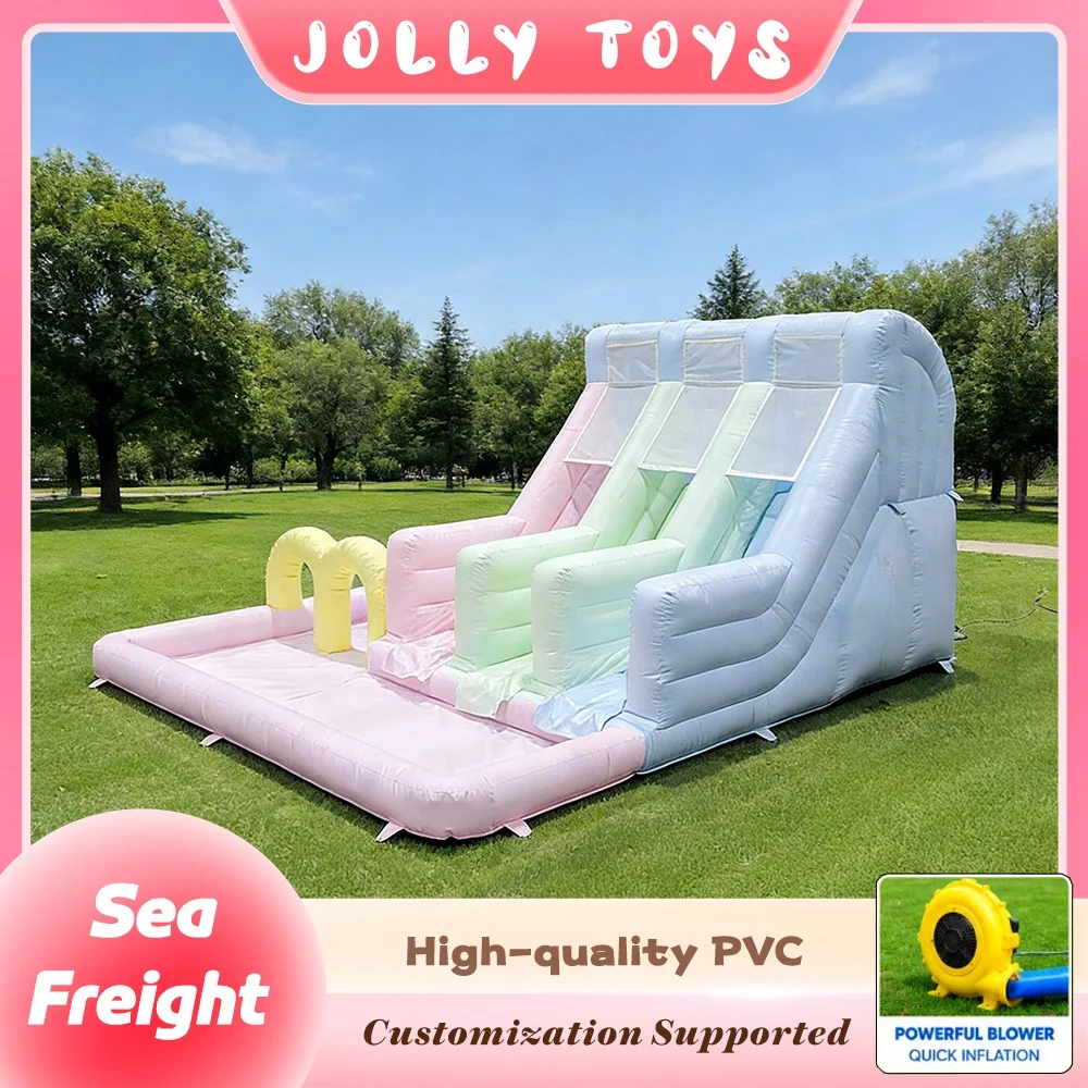 Outdoor Children’s Celebrations Heavy-Duty Colorful Inflatable Castle with Water Slide & Pool Great for Summer Holidays Events