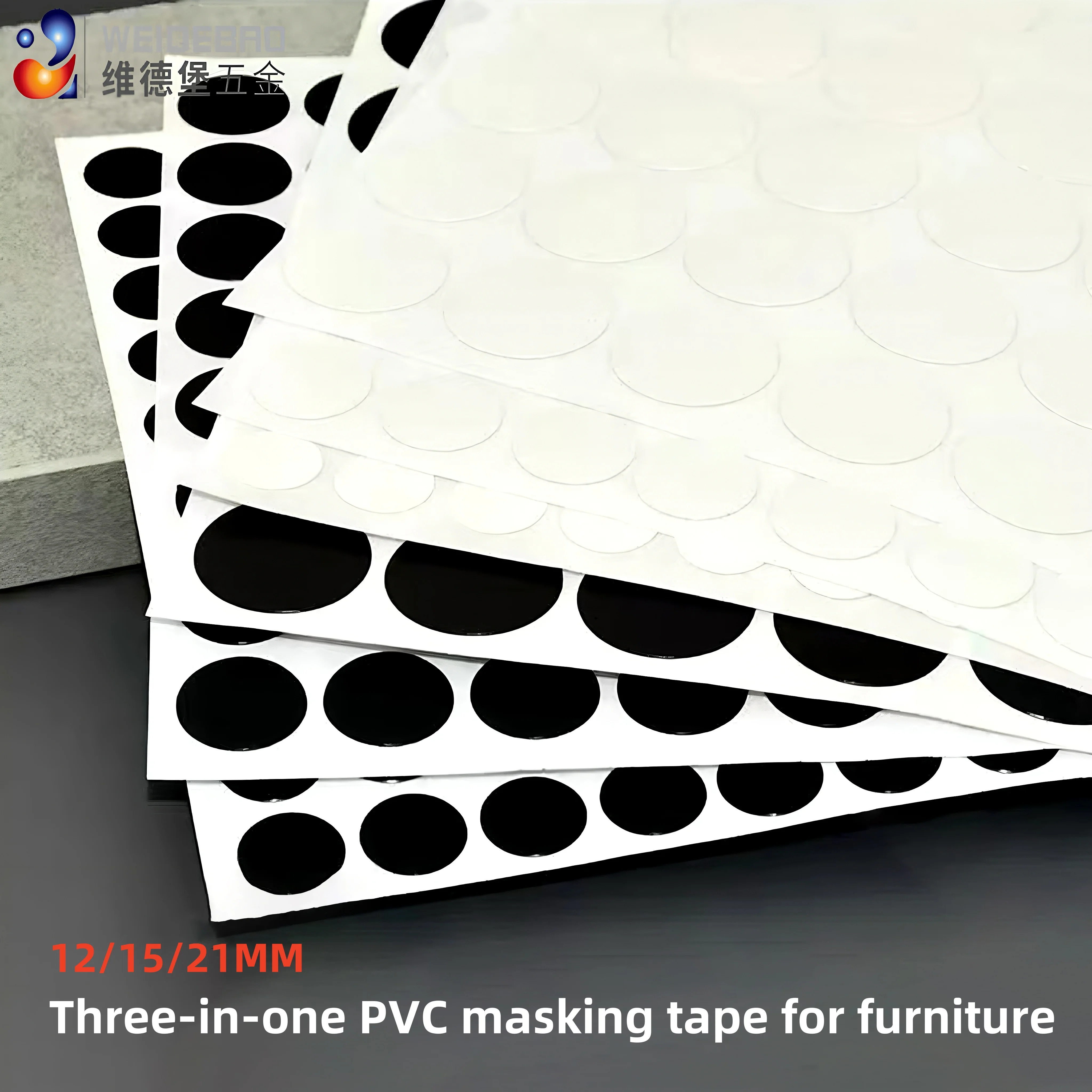 Home Decor Invisible Circular Self‑Adhesive PVC Screw Cover Sleeves, Decorative Stickers for Cabinet & Furniture Decoration