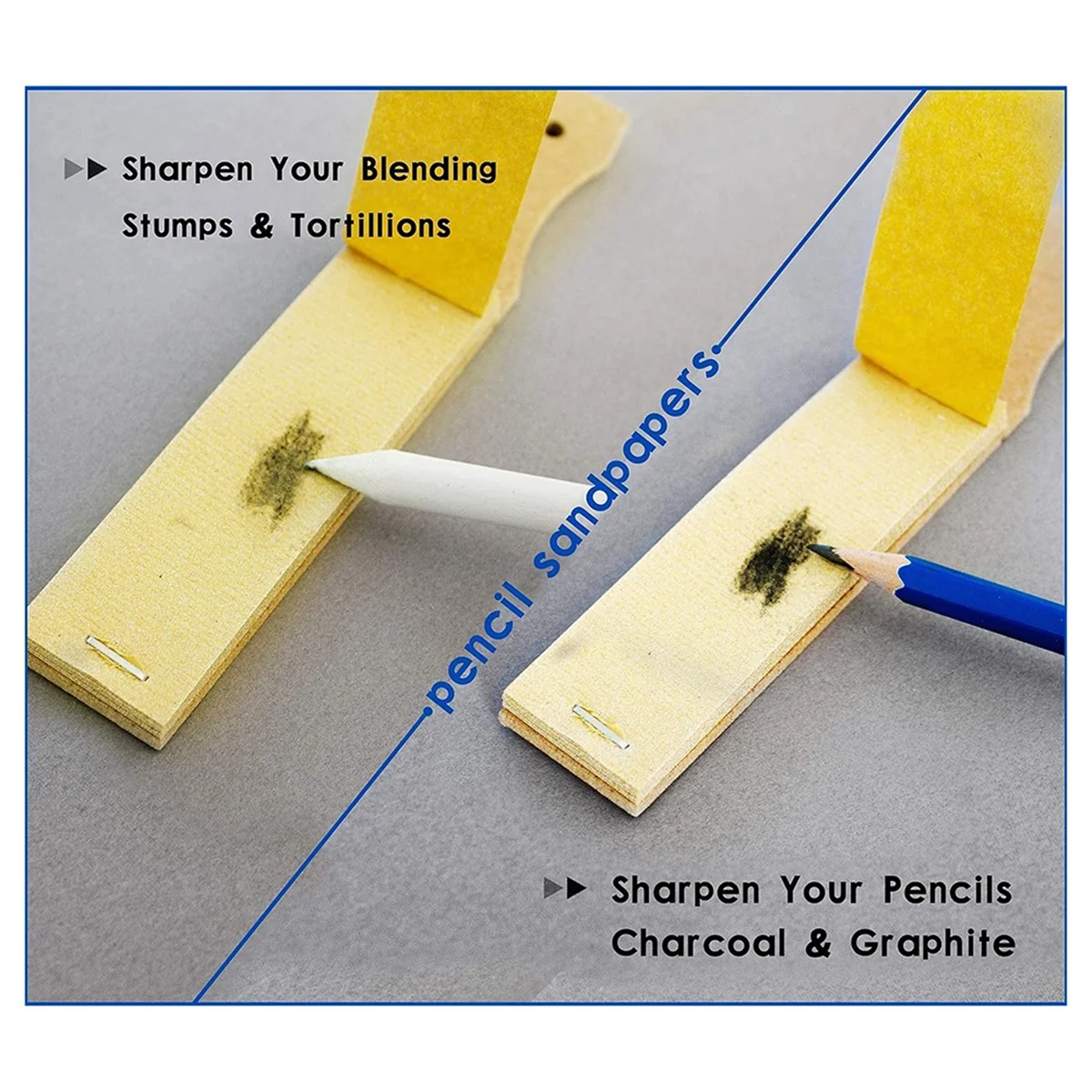 Gfc-12 шт. смешивающие пеньки и тортильоны, бумажные художественные блендеры с наждачной бумагой, точилка для карандашей, указатель для студенческого художника