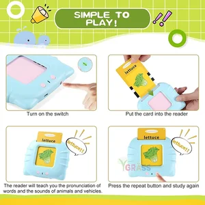 Flash -Karten, die über Bildungslernen für Kinder, Audiobuch, Geschenk, englische Sprache, Russisch, Spanisch, Französisch sprechen, 10 Hauptverkaufsbücher in Spanisch - №2