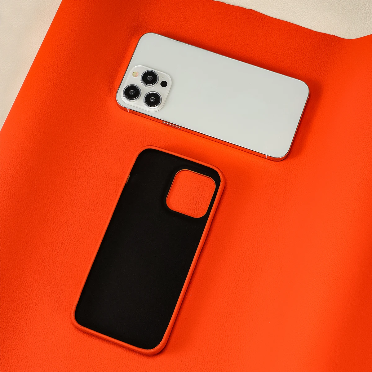 Luxury Matte Lychee Pattern Buttons PU Leather Case For iPhone 15 Pro Max 14 Plus 13 12 11 Cover Shell image 2