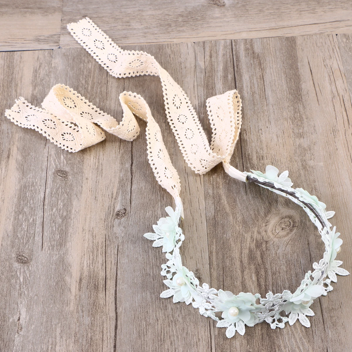 

Flower Headband Hair Bands for Girls Wedding Wreath Crown Child Adjustable Smooth Texture Party Favors Birthday Celebration