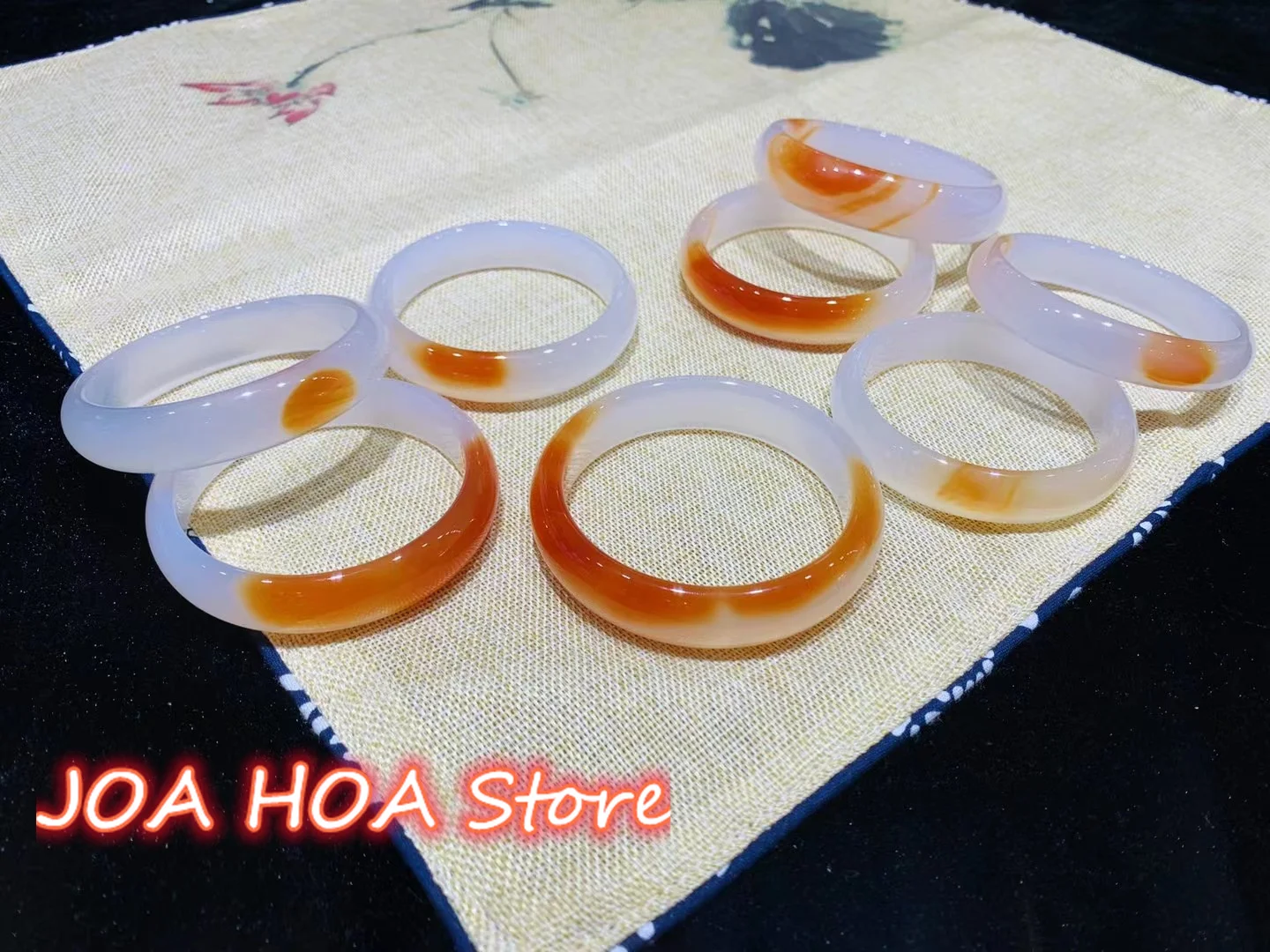 Floating Red Agate Chalcedony With Pretty Color Good Luck Head Jade Bracelet Handring Fine Jewelry Bangle Boutique Hewelry