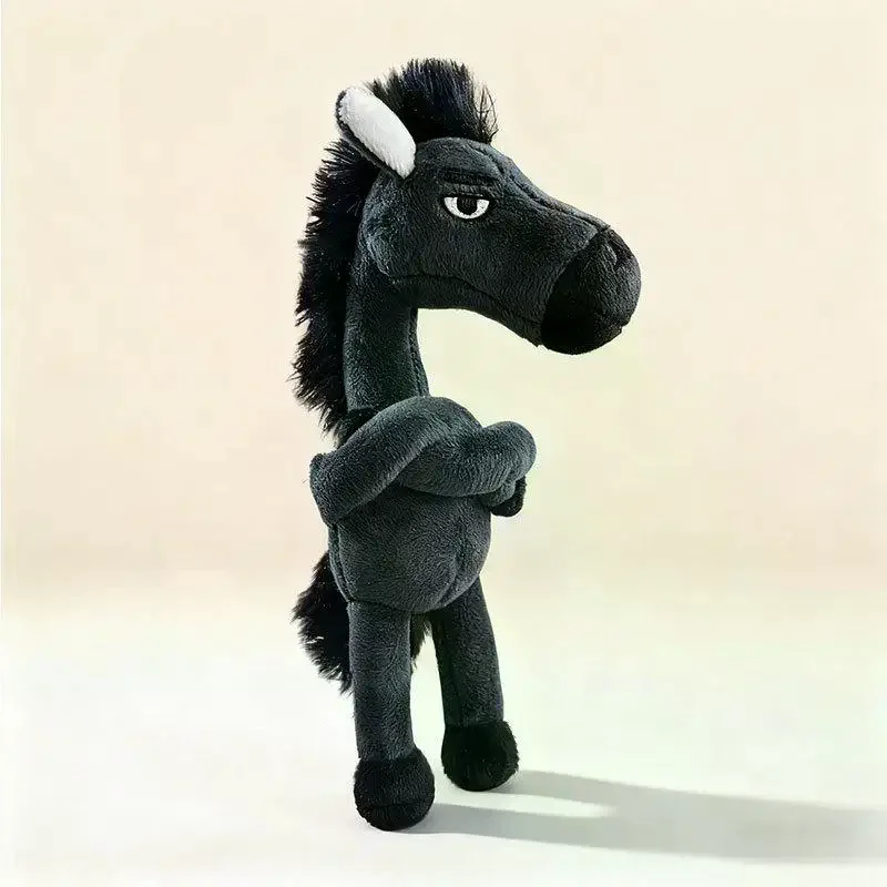 Pluche Arrogantie Pony Sleutelhanger Voor Vrouwen Tas Hanger Decor Leuke Pluche Paard Auto Sleutelhanger Party Gift Sleutelhanger Accessoires