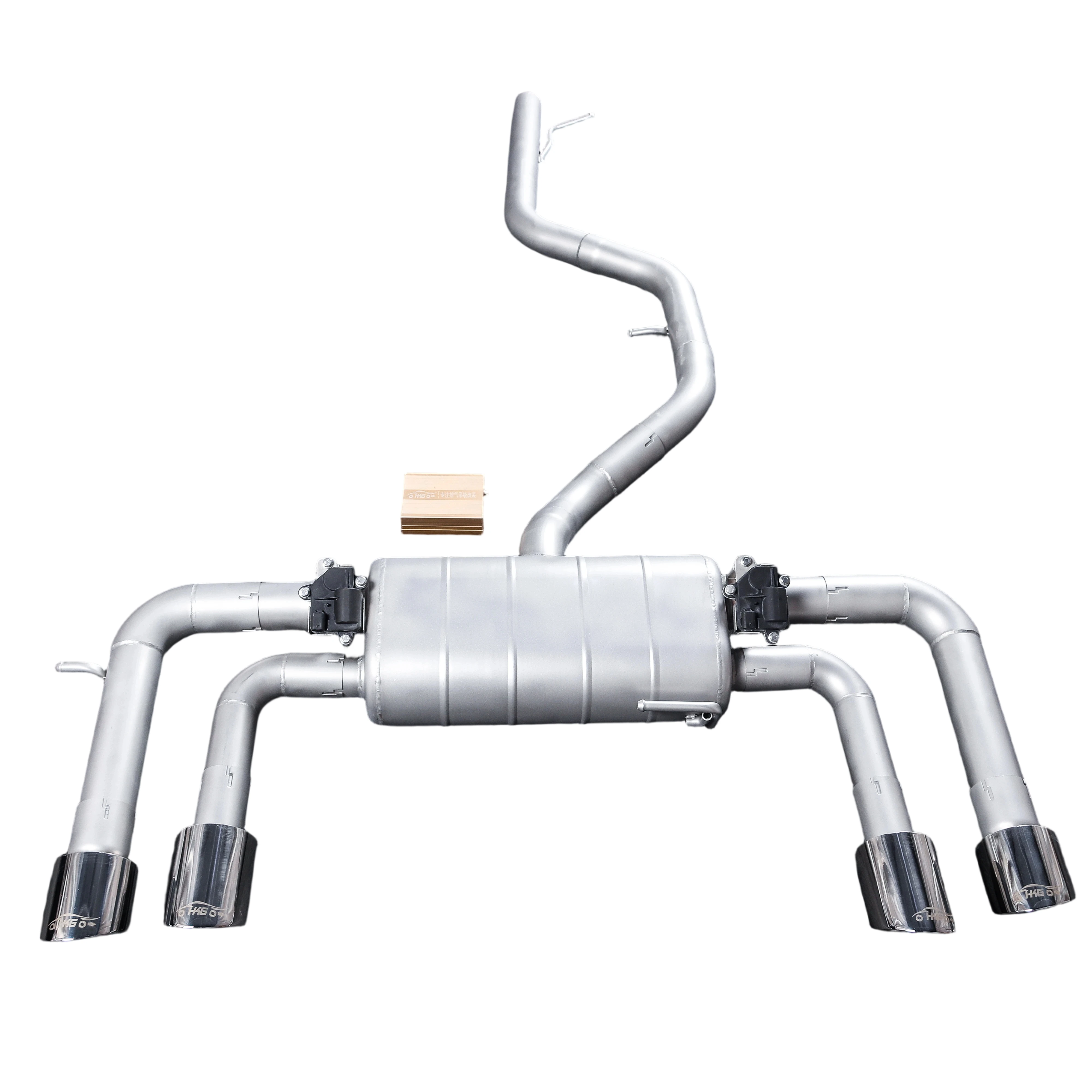

For the 2010-2017 Volkswagen Tiguan 2.0T cat-back exhaust system; valve muffler matches the original rear diffuser