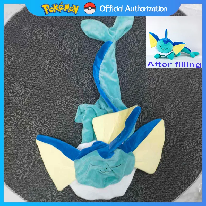 Vaporeon Półproduktowa Skorupa Bez Wypełnienia Skóra Pluszowa Zabawka 50CM-120CM Pokemon Kreskówka Eevee Miękka Wypchana Lalka Anime Prezent na Festiwal