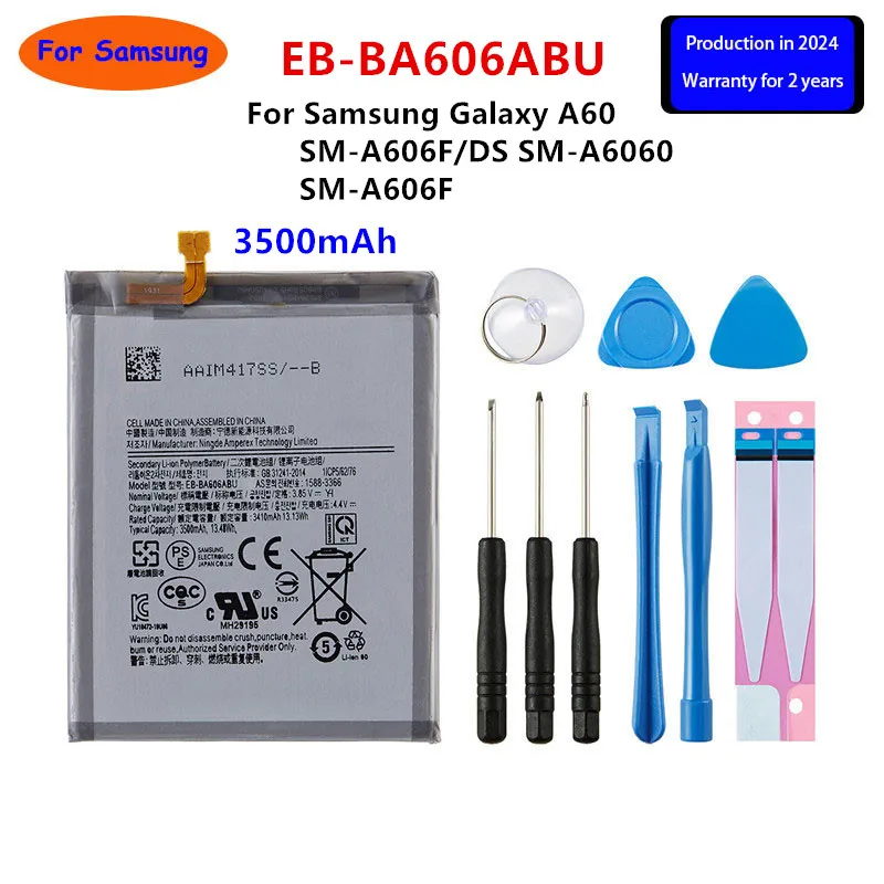 Brand New EB-BA606ABU 3500mAh Battery For Samsung Galaxy A60 SM-A606F/DS SM-A6060 SM-A606F Batteries+Tools